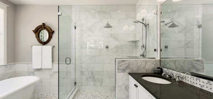 bathroom shower door installation in Atwater