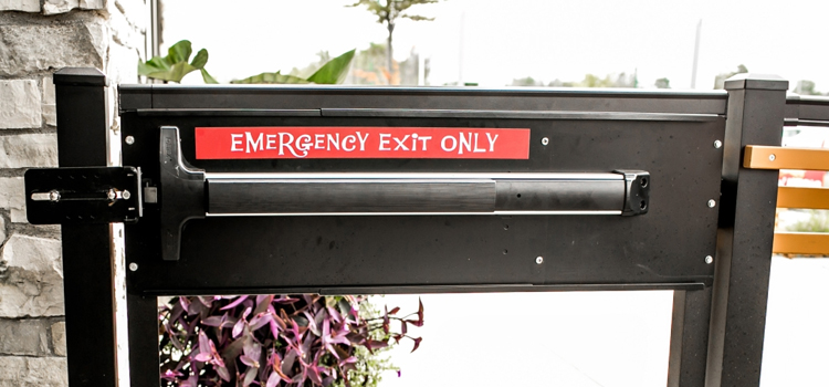 emergency push bar installation in Atwater