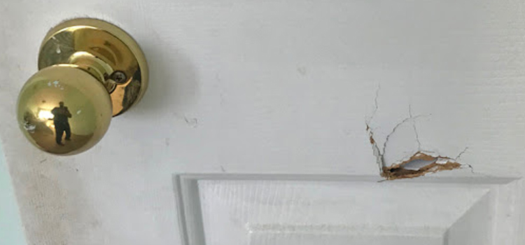 interior door hole repair Atwater